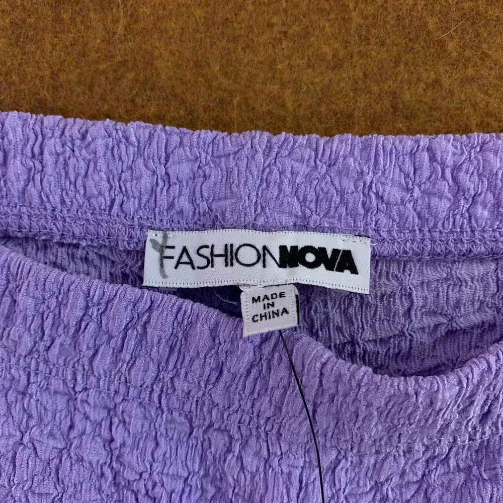 Fashion Nova Womens Medium Purple Textured Popcorn Knit Cropped Pants New